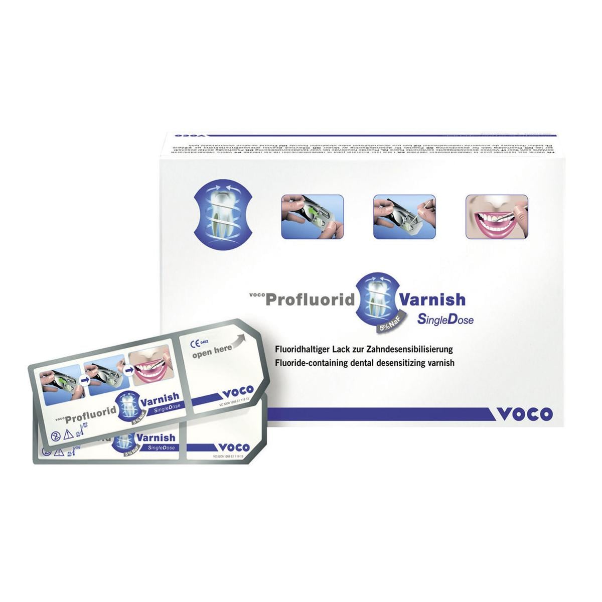 PROFLUORID VARNISH ASSORTIMENTO - Single dose: 48 da 0,4 ml cad. nei gusti caramello, ciliegia, menta e melone