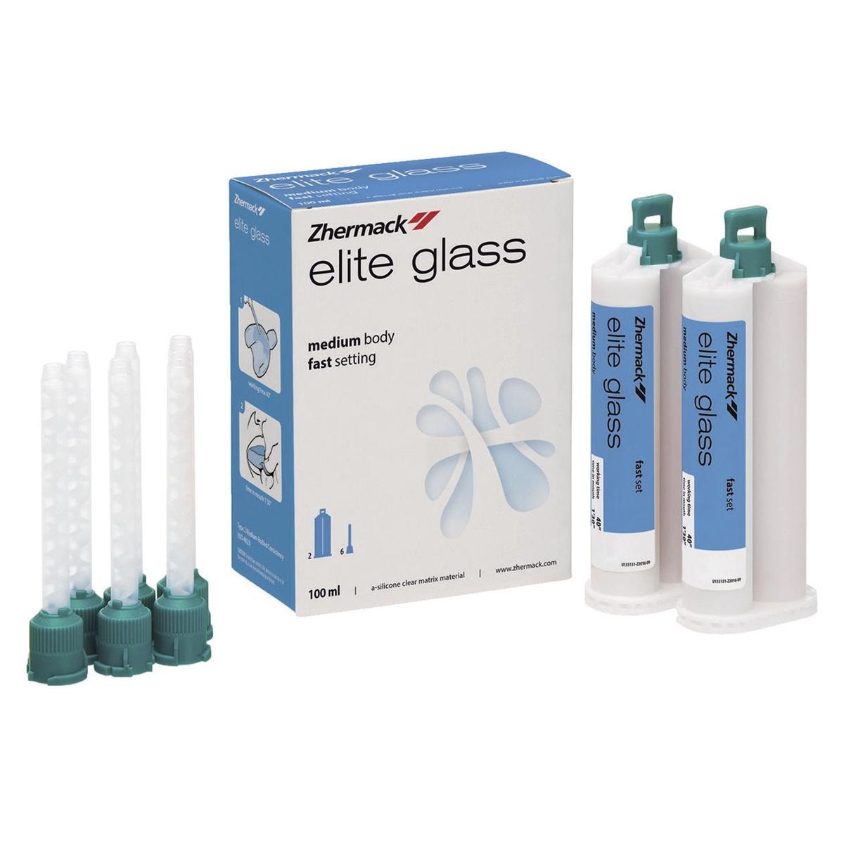 ELITE GLASS - Confezione: 2 x 50 ml + 6 puntali verdi