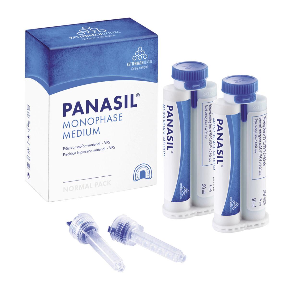 PANASIL MONOPHASE (PER MISCELAZIONE MANUALE) - Normal pack: 2 cartucce da 50 ml cad. + 6 puntali blu