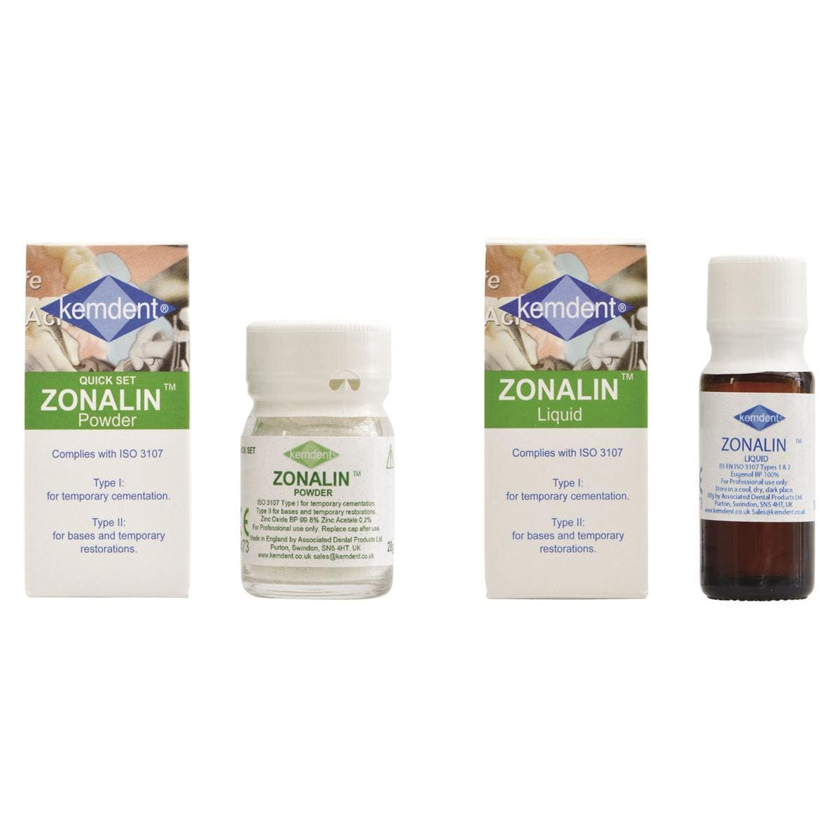 ZONALIN - Kit completo: polvere da 20 g, liquido da 10 ml