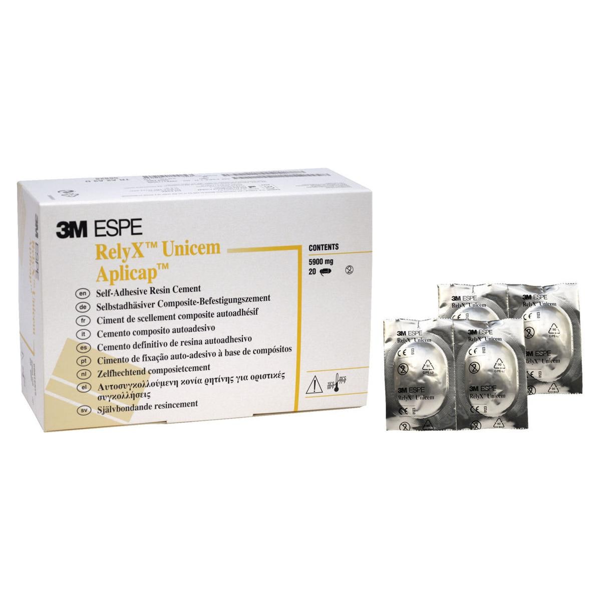 RELYX UNICEM CAPSULE APLICAP - Colore bianco opaco - confezione da 20 capsule