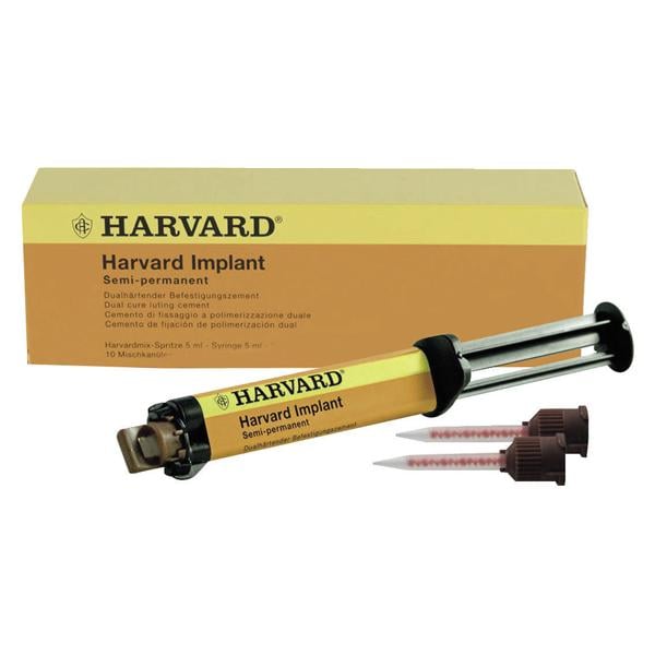 HARVARD IMPLANT - Confezione da 5 ml: 1 siringa automix da 5 ml + 10 puntali miscelatori
