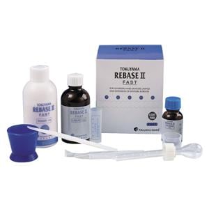 REBASE II FAST - Kit: polvere da 80 g, liquido da 50 ml, adesivo 15 ml, Resin Hardener-II 48 g