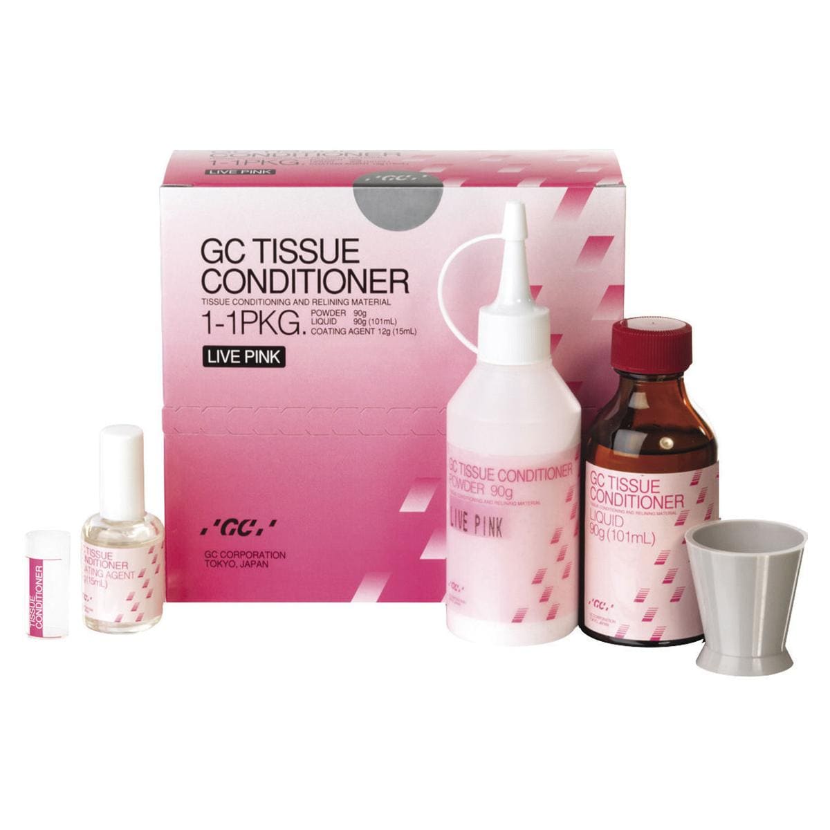 TISSUE CONDITIONER - Kit: polvere da 90 g, liquido da 101 ml, rivestimento flacone da 15 ml