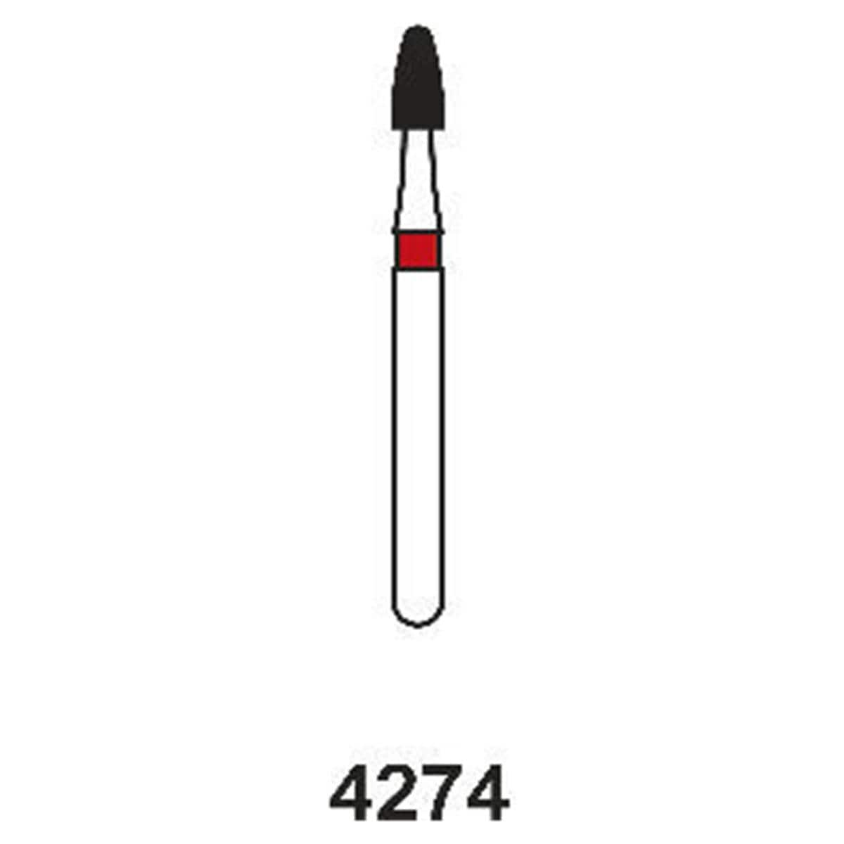 FRESE DIAMANTATE COMPOSHAPE per CA (anello rosso) - FIG.390-ISO 274 014