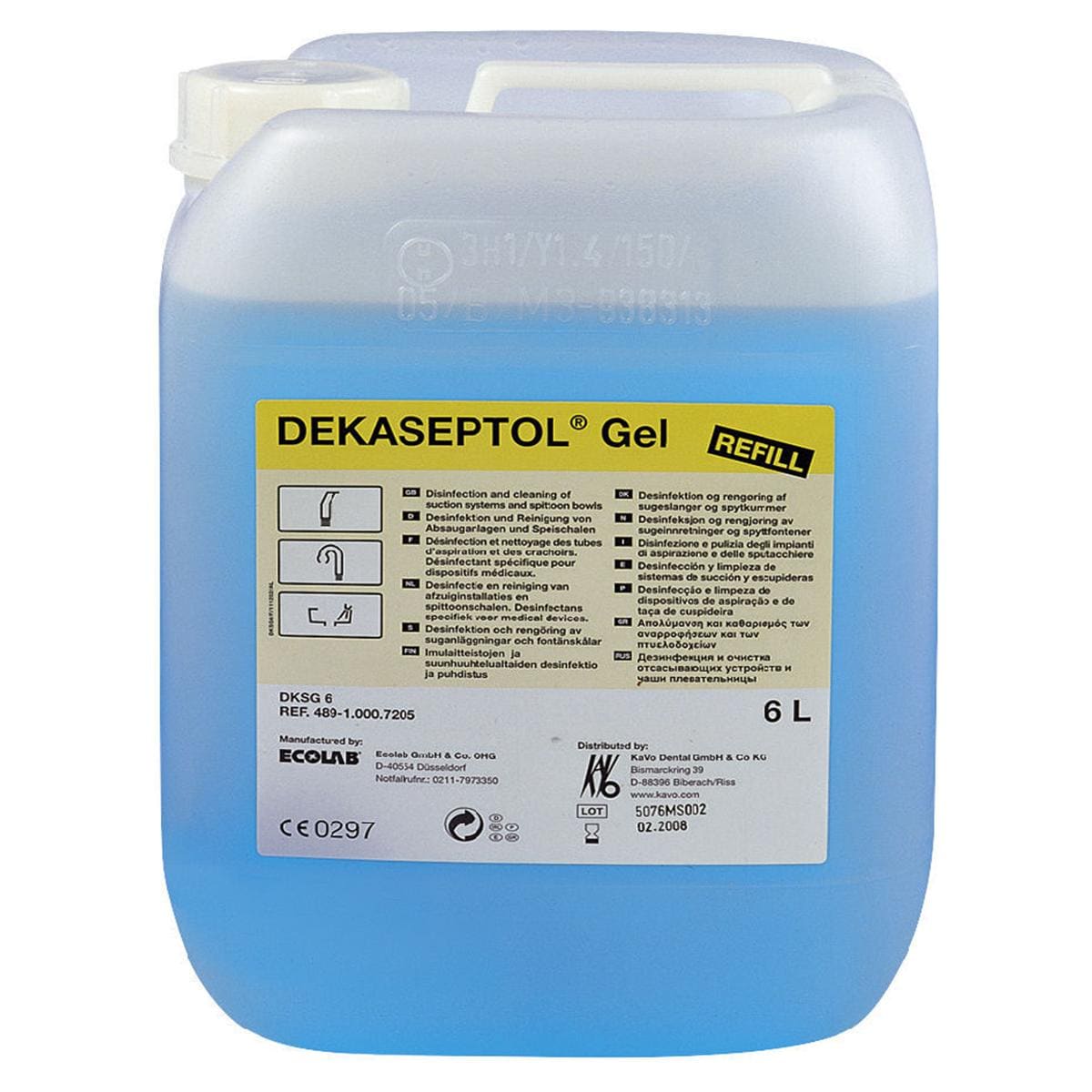 DEKASEPTOL GEL - Tanica da 6 litri