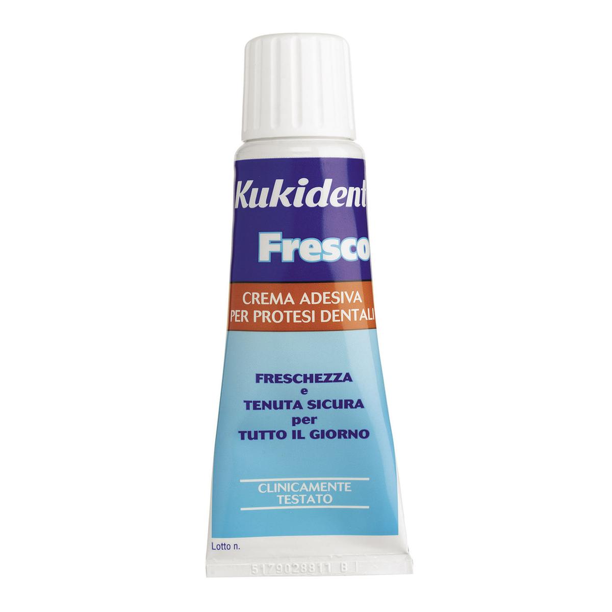 PASTE ADESIVE - KUKIDENT FRESCO - menta forte - tubo da 40 g