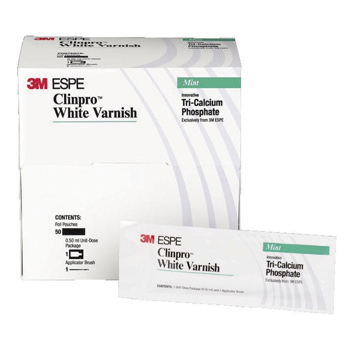 CLINPRO WHITE VARNISH con fTCP (ad esaurimento) - 50 single dose da 0,5 ml cad. con pennellini ed accessori