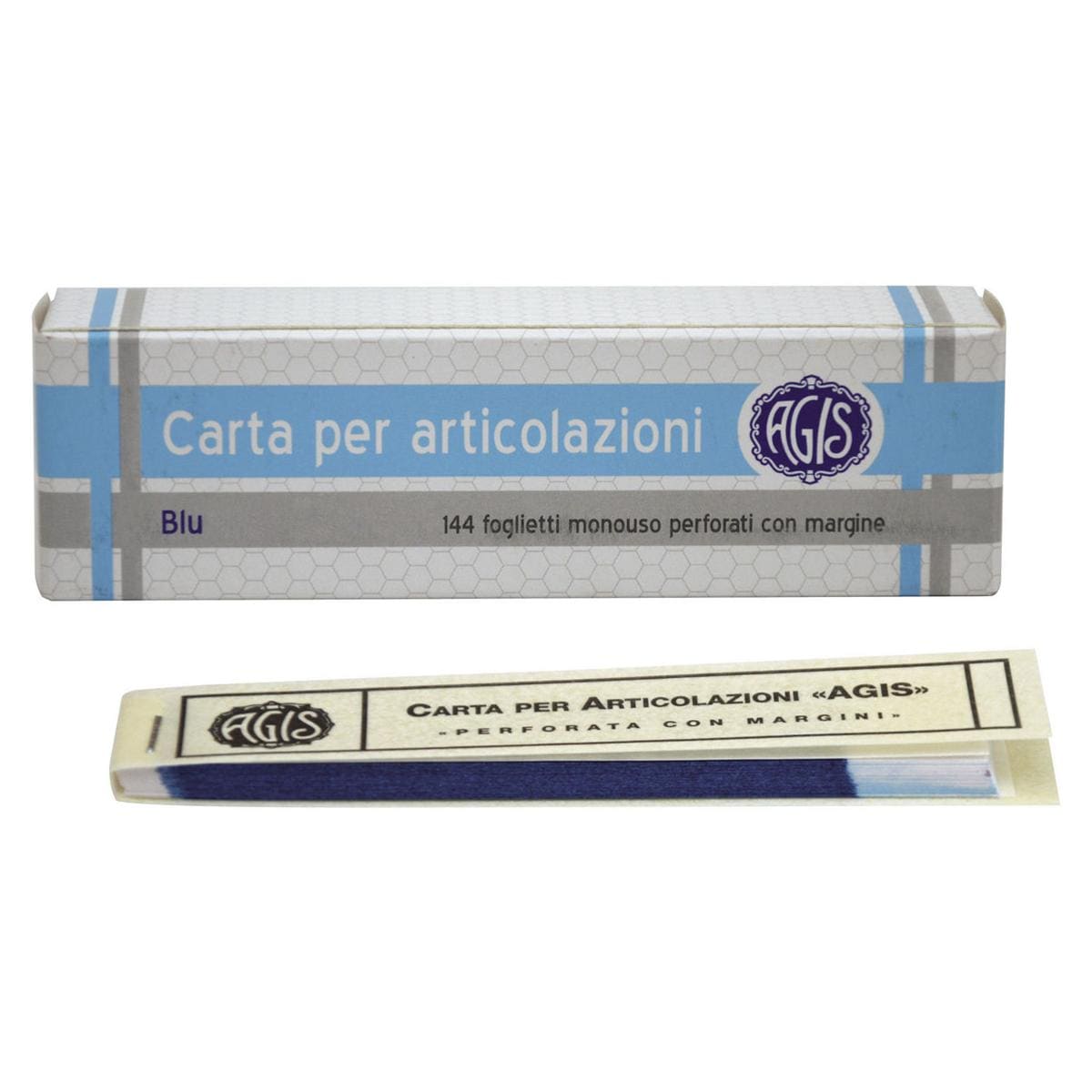 CARTA PER ARTICOLAZIONE - 230 &#181; - colore blu, spessa