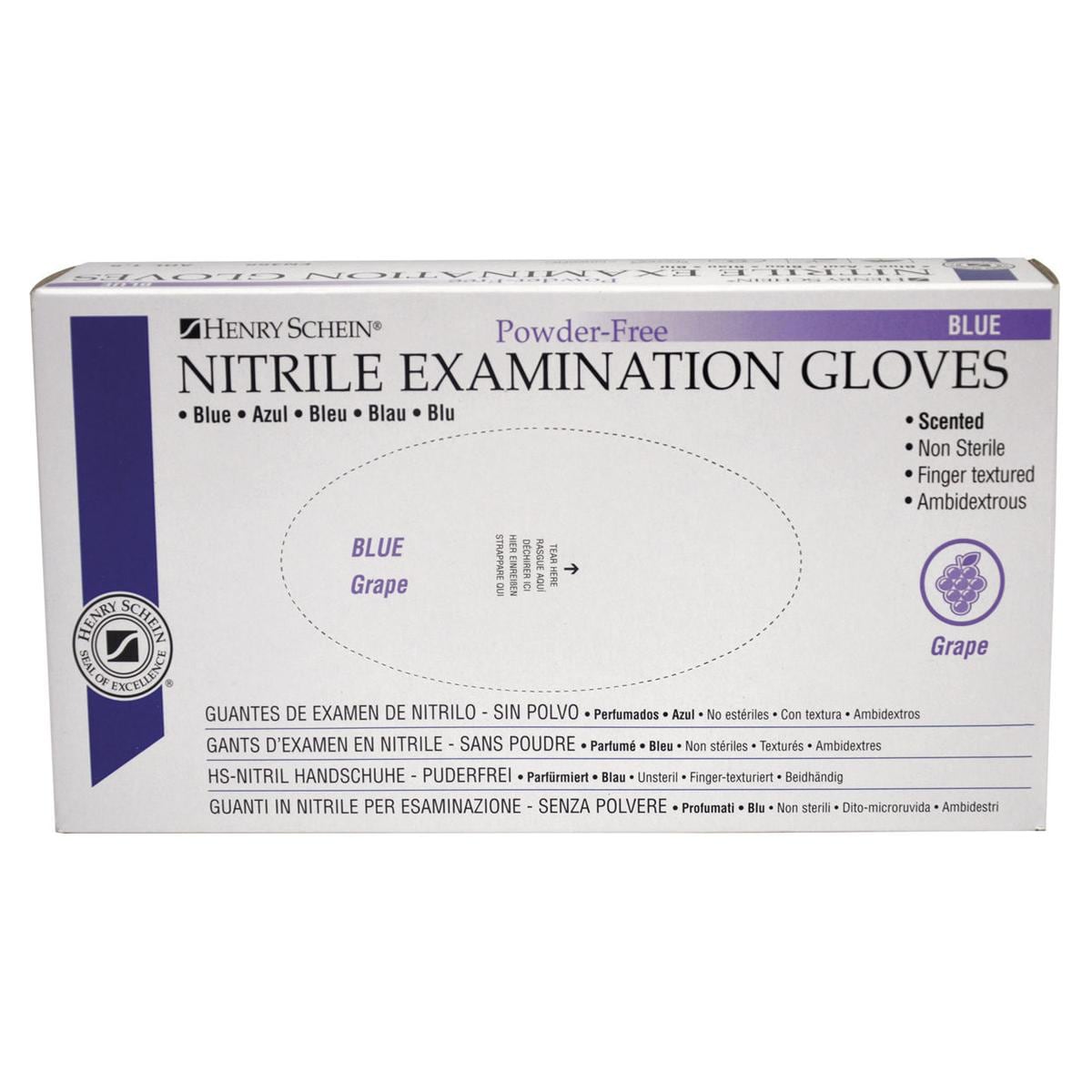 GUANTI NITRILE COLORATI E PROFUMATI - X- SMALL- Blu (AD ESA)