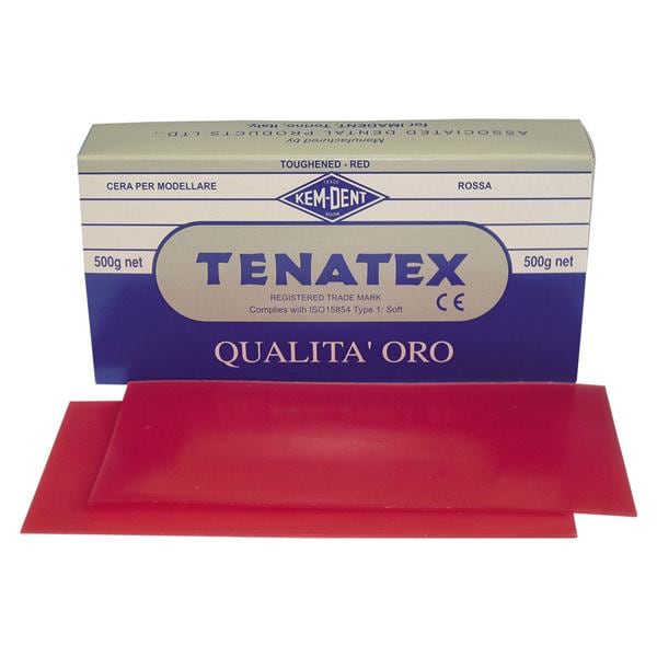 CERA TENATEX - Confezione da 500 g colore rosso