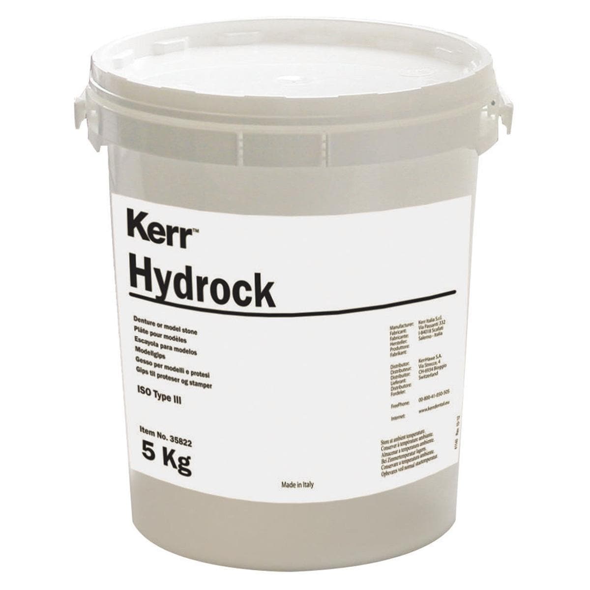 HYDROCK - Fustino da 5 Kg - bianco