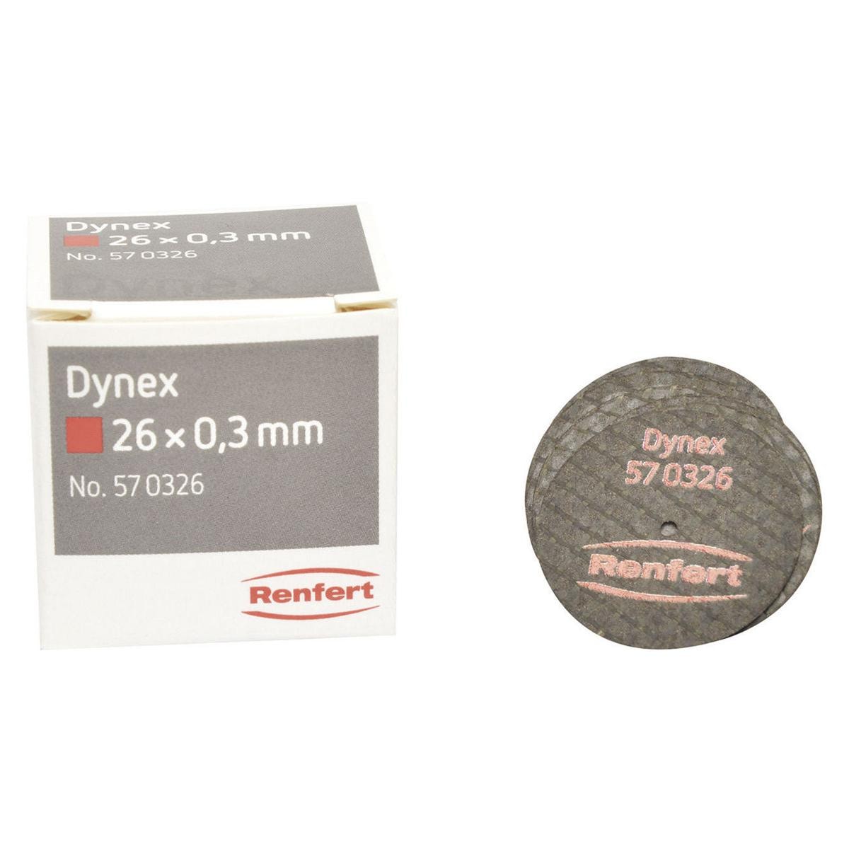 DISCHI SEPARATORI DYNEX - Misura 26x0,3mm per metalli preziosi+leghe vili