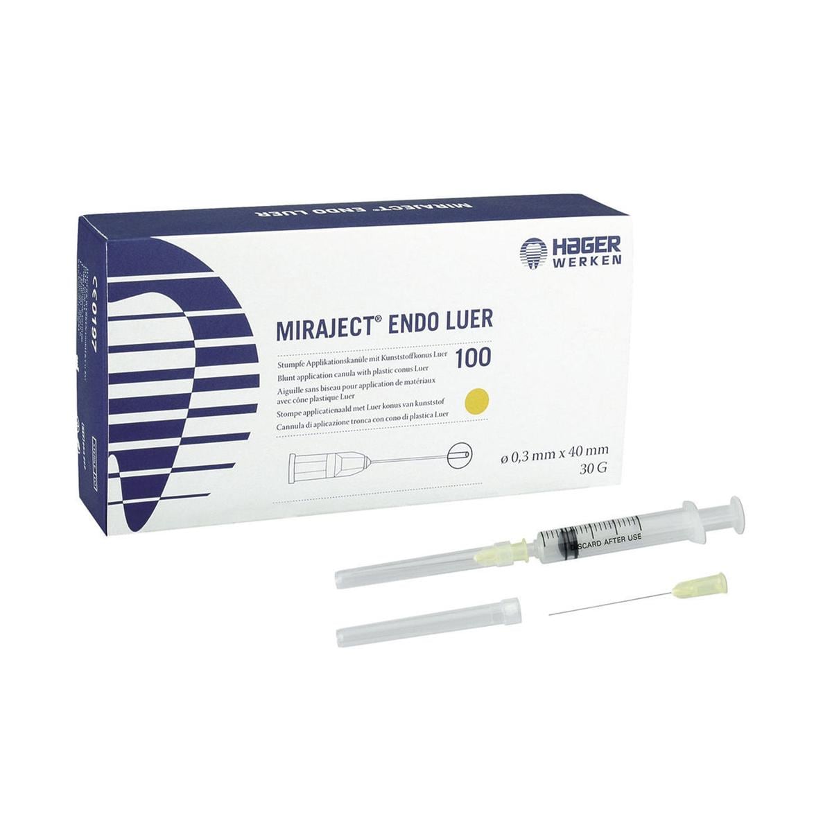 MIRAJECT ENDO LUER - 30 G (Ø 0,5 x 40 mm) - giallo