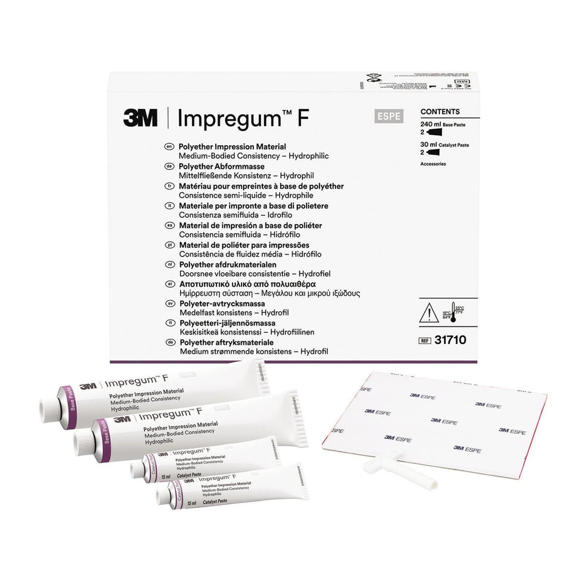 IMPREGUM F (in tubi) - Confezione: 2 tubi base da 120 ml cad., 2 tubi catalizzatore “F” da 15 ml cad.