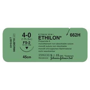 SUTURE ETHILON - AGO DORSO TAGLIENTE - FILO CM 45 - 661H - FS-2 3/8 cerchio - 5/0 (1) mm 19 - 36 pz.