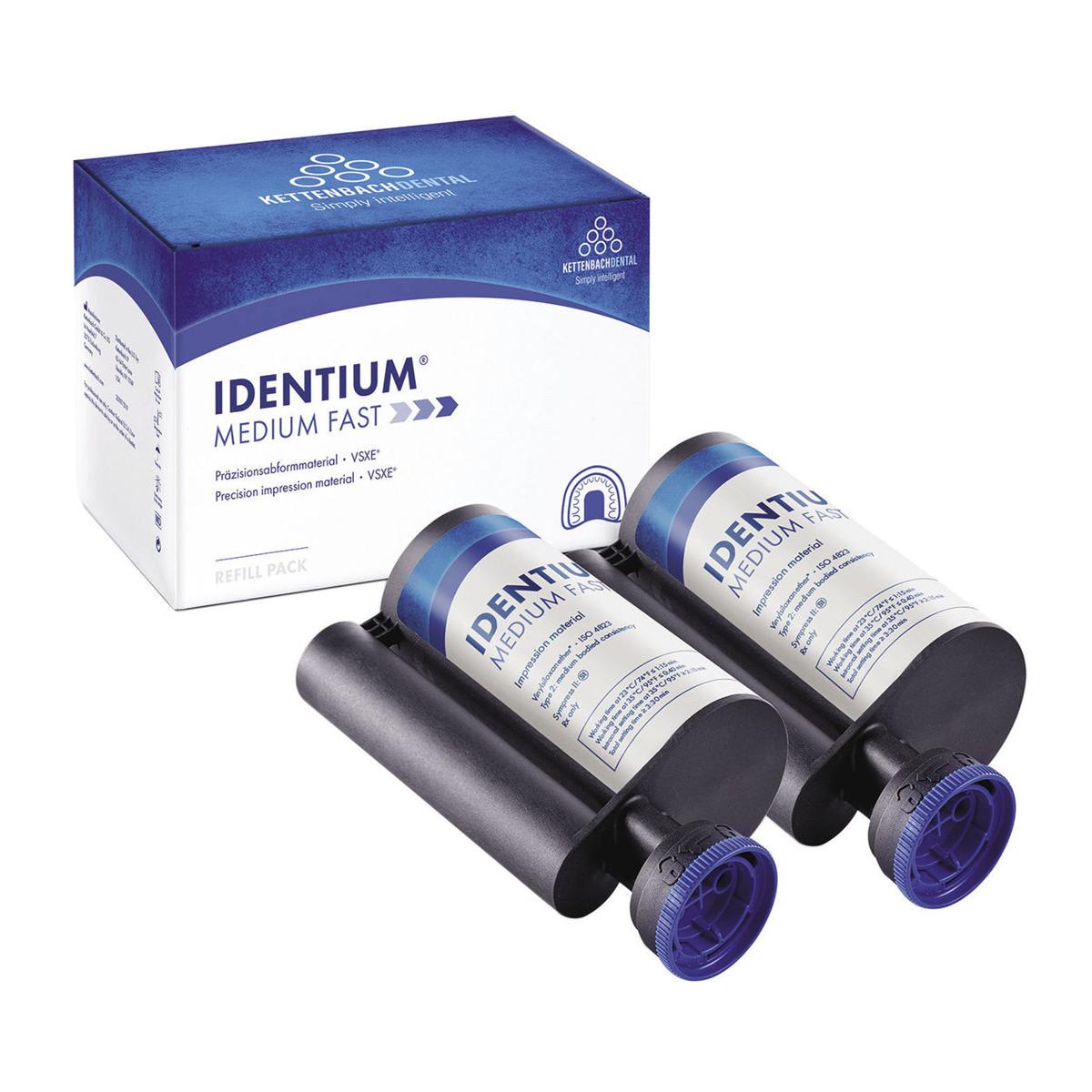 IDENTIUM MEDIUM FAST SET PER MISCELAZIONE DINAMICA (media viscosità - blu) - Confezione: 2 x 380 ml cad.