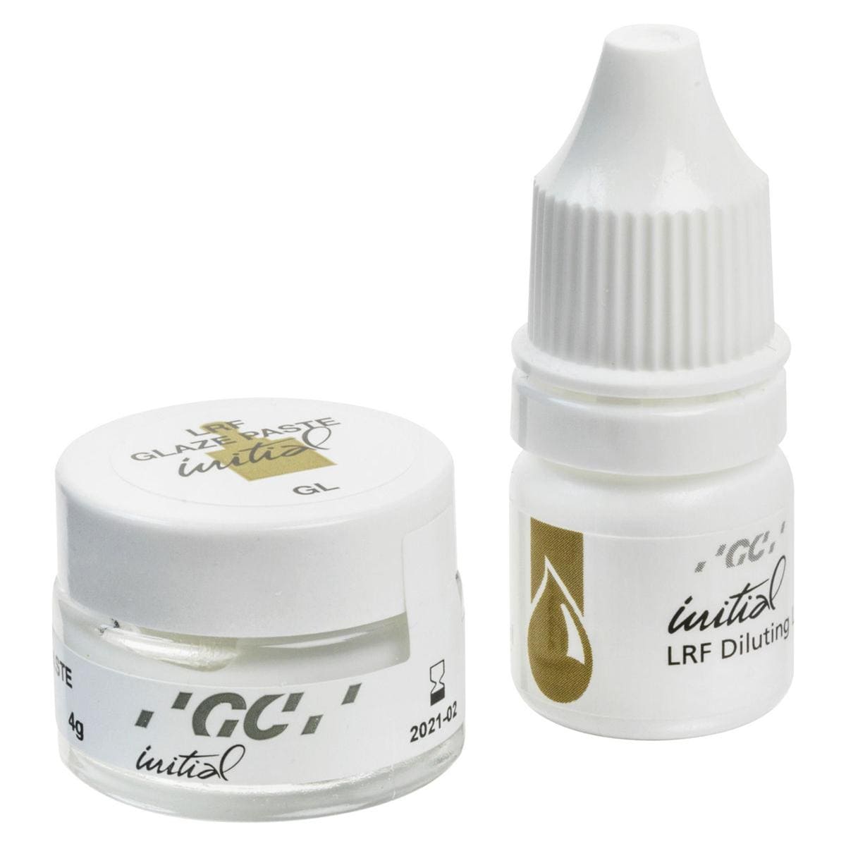 INITIAL LRF GLAZE PASTE & LIQUID - Confezione: glaze pasta da 4 g e il liquido da 3 ml