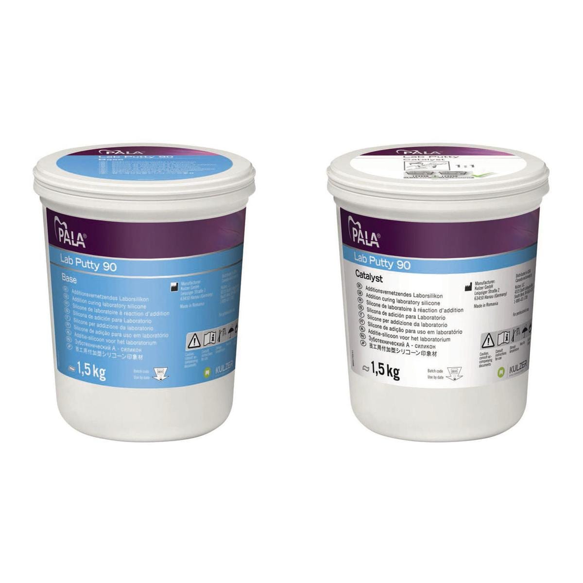 PALA LAB PUTTY 90 - Confezione da 3 Kg: 1 barattolo da 1,5 Kg di base + 1 barattolo da 1,5 Kg di catalizzatore