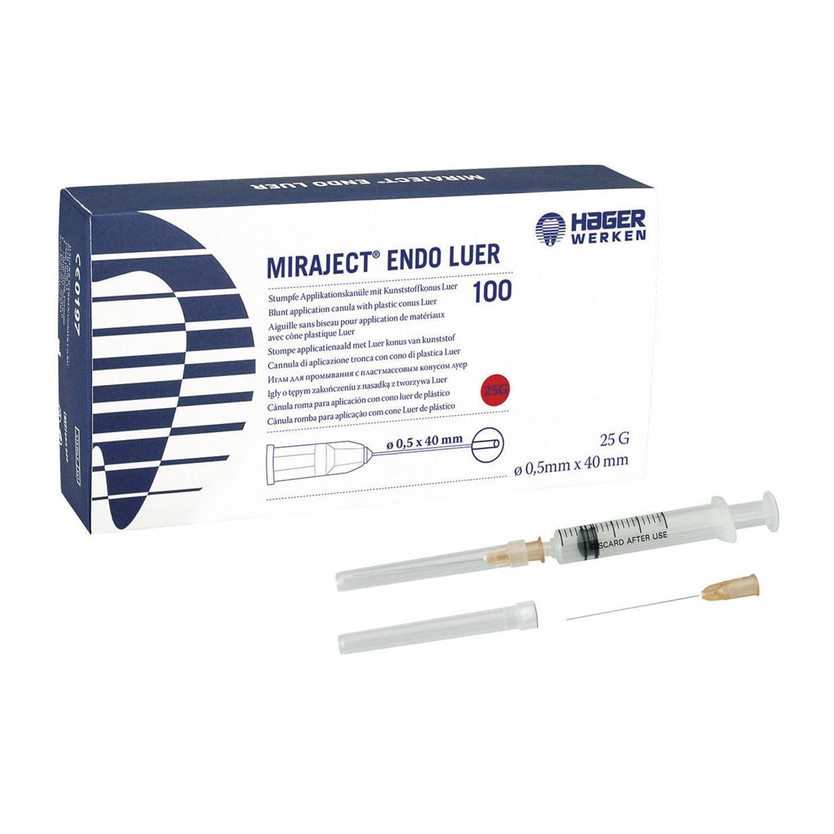 MIRAJECT ENDO LUER - 25 G (Ø 0,5 x 40 mm) - arancione