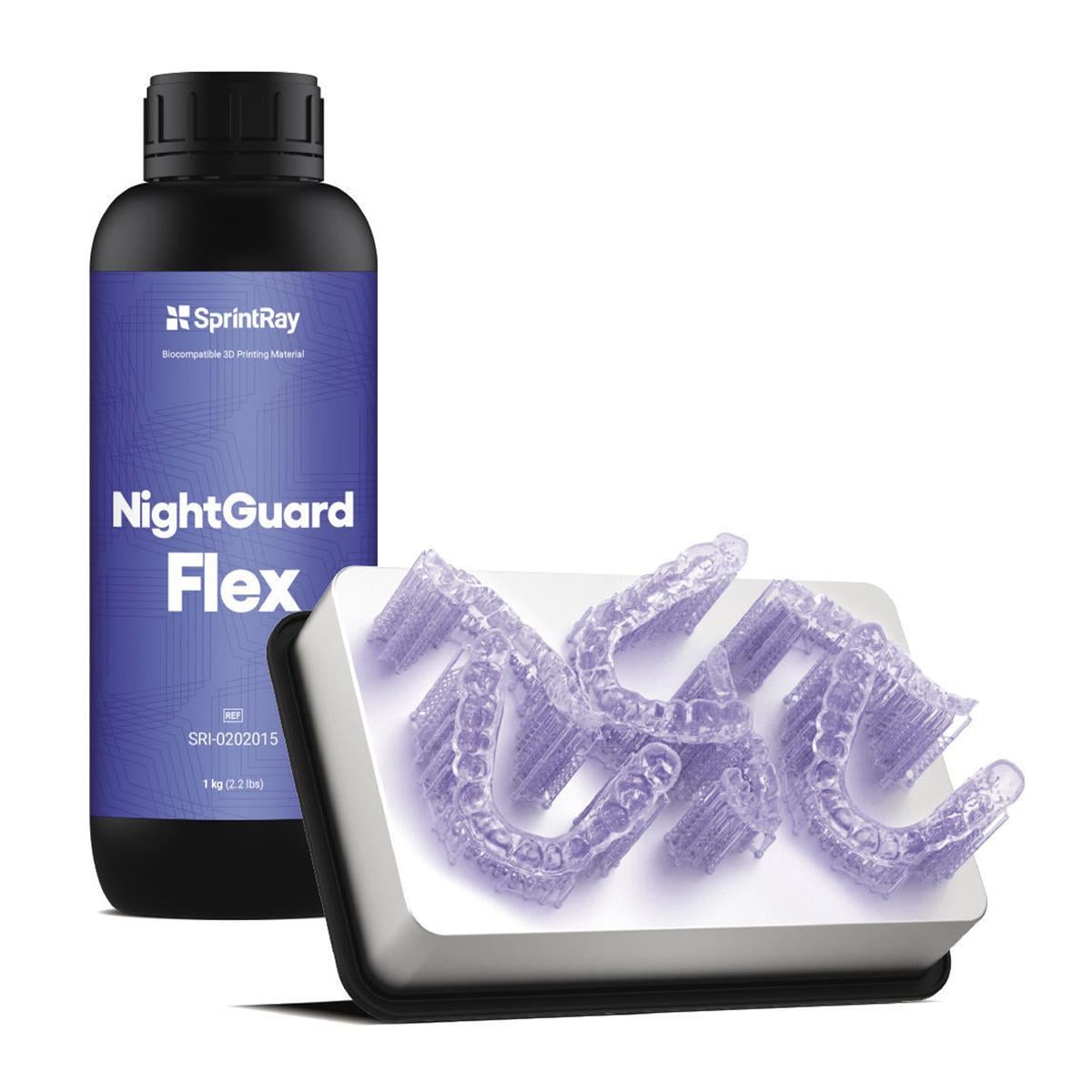 RESINA NIGHTGUARD FLEX - Colore viola trasparente - Confezione da 1 Kg