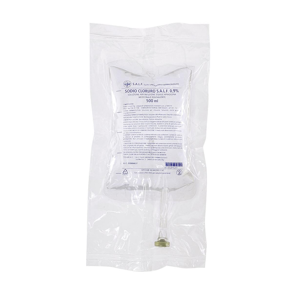 SODIO CLORURO 0,9% in sacche PVC FREE - Cartone da 20 sacche da 250 ml cad. (A.I.C. 030684702)