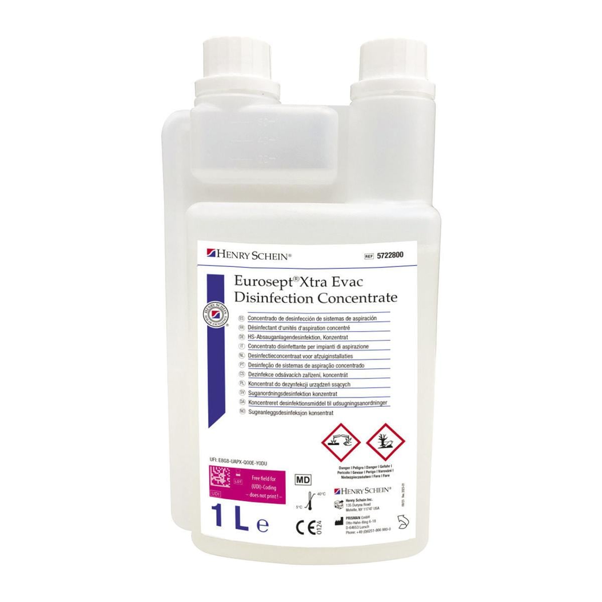 EUROSEPT XTRA EVAC DISINFECTION CONCENTRATE - Flacone da 1 litro