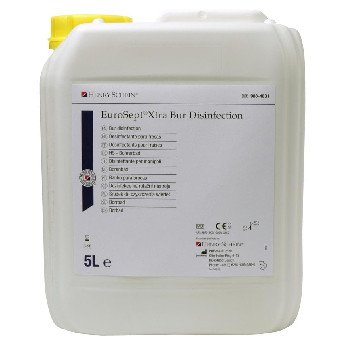 EUROSEPT XTRA BUR DISINFECTION - Tanica da 5 litri