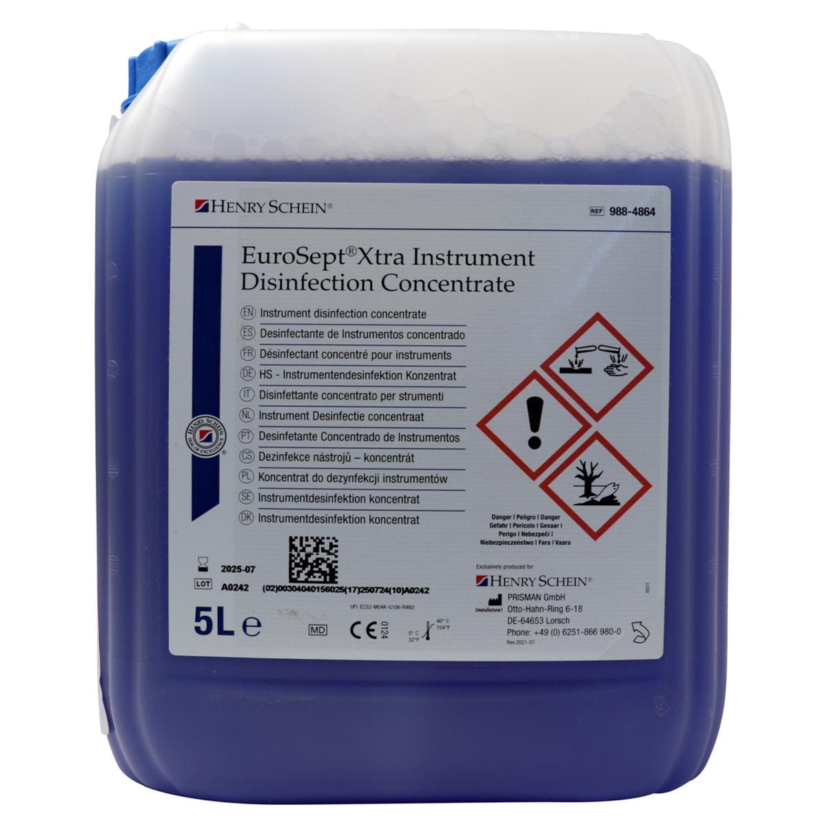 EUROSEPT XTRA INSTRUMENT DISINFECTION CONCENTRATE - Tanica da 5 litri